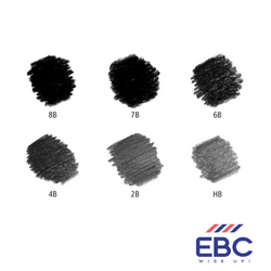 STAEDTLER Mars Lumograph Artists Pencils Black - Pack of 6